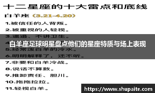 白羊座足球明星盘点他们的星座特质与场上表现